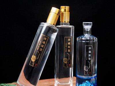 500ml晶白料玻璃酒瓶,高品质玻璃酒瓶生产厂家