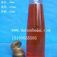 锥形麻油玻璃瓶120ml