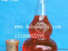 250ml葫芦玻璃酒瓶,徐州工艺玻璃酒瓶生产厂家