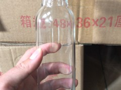 徐州生产300ml冷泡茶玻璃饮料瓶