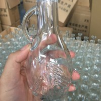 徐州生产250ml鸭嘴玻璃油壶,酱油玻璃瓶生产商