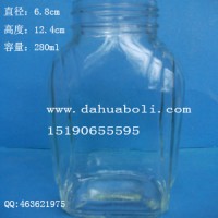 徐州生产280ml蜂蜜玻璃瓶,厂家直销食品玻璃瓶