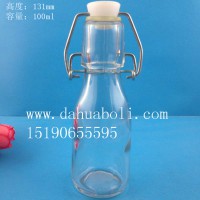徐州生产100ml圆形卡扣玻璃瓶