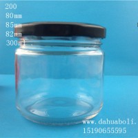 300ml玻璃酱菜瓶生产商,徐州玻璃果酱瓶批发