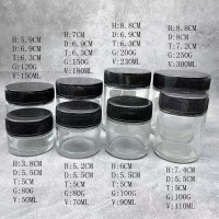 徐州生产各种膏霜玻璃瓶安全盖玻璃膏霜瓶价格