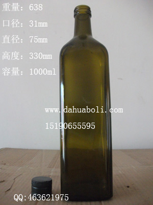 1000ml棕色方橄榄油瓶
