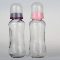 厂家直销280ml婴儿专用玻璃奶瓶玻璃牛奶瓶批发