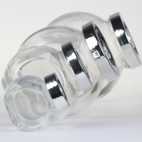 热销扁骨玻璃调料瓶玻璃调料罐生产厂家