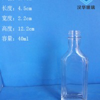 徐州生产40ml长方形精油玻璃瓶活络油玻璃瓶批发