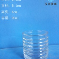 徐州生产90ml螺纹玻璃烛台