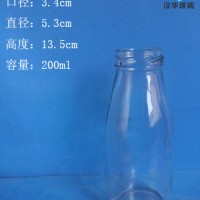 厂家直销200ml果汁玻璃瓶饮料玻璃瓶批发