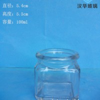 厂家直销100ml方形玻璃瓶,出口玻璃瓶生产商