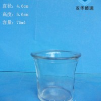 徐州生产75ml玻璃蜡烛杯玻璃烛台批发