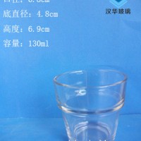 热销130ml工艺蜡烛玻璃杯高档玻璃烛台生产厂家