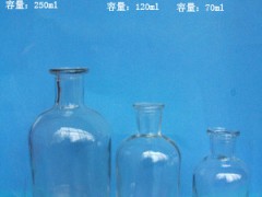 小口透明试剂玻璃瓶