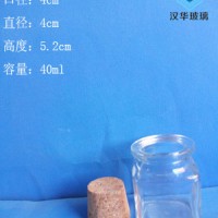 热销40ml方形玻璃瓶徐州玻璃瓶批发