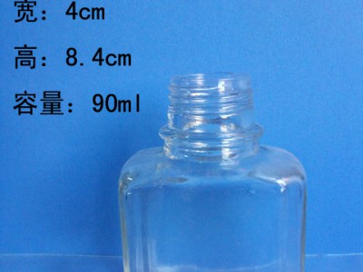 徐州生产90ml方形墨水玻璃瓶