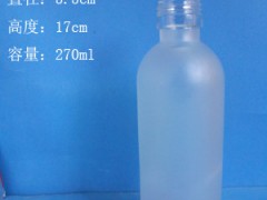 270ml蒙砂玻璃酒瓶生产厂家