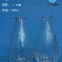 热销280ml玻璃花瓶工艺玻璃瓶批发