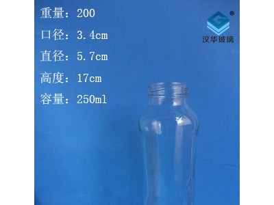 250ml果汁玻璃瓶徐州玻璃饮料瓶生产商