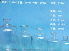 小口透明试剂玻璃瓶医药玻璃瓶生产商