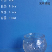 热销100ml莲花玻璃烛台徐州蜡烛玻璃杯批发