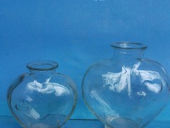 徐州心形许愿玻璃瓶批发工艺玻璃漂流瓶