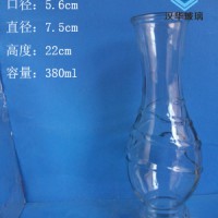 热销380ml工艺玻璃花瓶徐州生产水培玻璃瓶