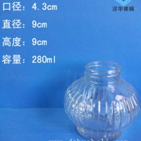 徐州生产280ml玻璃瓶订制各种玻璃制品