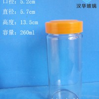 徐州生产260ml玻璃蜂蜜瓶圆形蜂蜜玻璃瓶批发