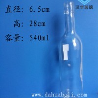 厂家直销500ml玻璃白酒瓶,一斤装酒瓶生产厂家