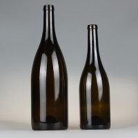 厂家直销750ml大肚红酒玻璃瓶茶色玻璃葡萄酒瓶