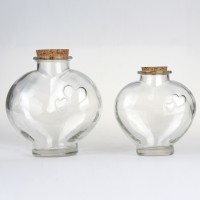 徐州生产心形许愿玻璃瓶漂流瓶玻璃瓶生产商