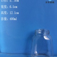 批发400ml大口玻璃罐头瓶玻璃果酱瓶生产商