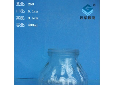 厂家直销400ml麻辣酱玻璃瓶,玻璃果酱瓶批发