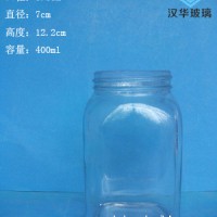 徐州生产400ml方形蜂蜜玻璃瓶批发价格