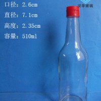 热销500ml海天酱油玻璃瓶麻油玻璃瓶批发