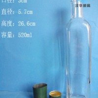 徐州生产500ml方形橄榄油玻璃瓶,一斤装玻璃麻油瓶