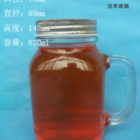 600ml梅森玻璃把子杯