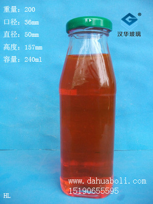 240ml方形饮料瓶