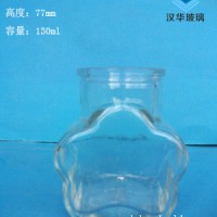 徐州生产130ml梅花玻璃许愿玻璃瓶,玻璃工艺瓶批发