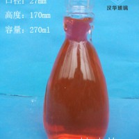 厂家直销270ml汽水玻璃瓶果汁玻璃瓶批发