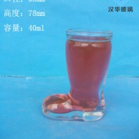 徐州生产40ml小号玻璃鞋工艺玻璃瓶