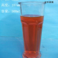 厂家直销500ml啤酒玻璃杯