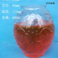 热销600ml玻璃烛台蜡烛玻璃杯