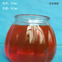 徐州生产650ml南瓜玻璃烛台