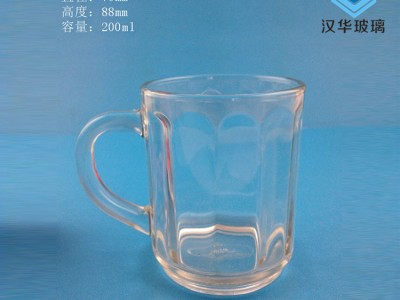 销售200ml出口玻璃马克玻璃杯