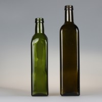 厂家直销250ml500ml茶色玻璃方形橄榄油瓶